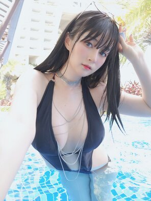 amateur pic Baiyin811 (白银81) - Black Bikini 2 (22)