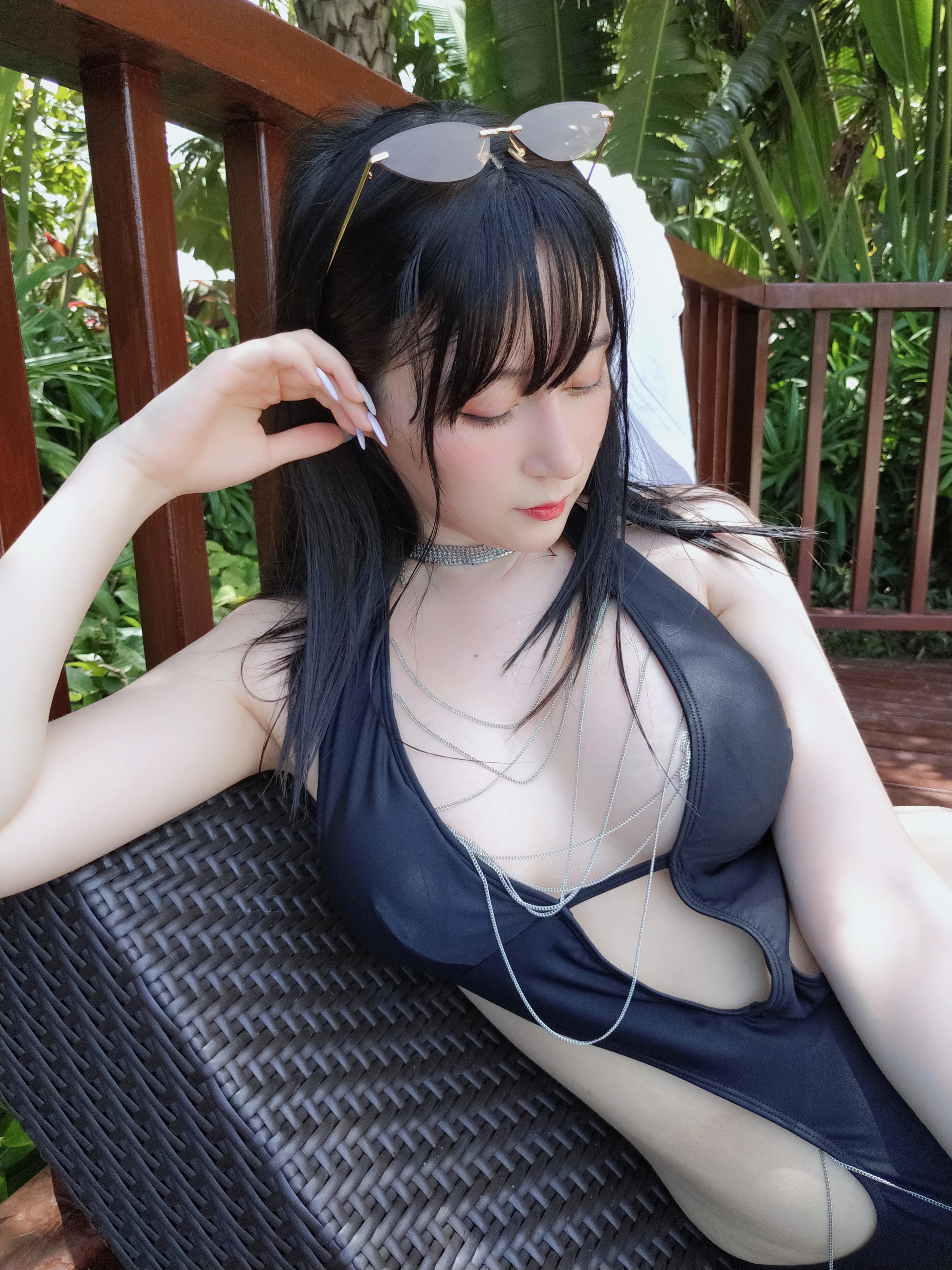 amateur photo Baiyin811 (白银81) - Black Bikini 2 (23)