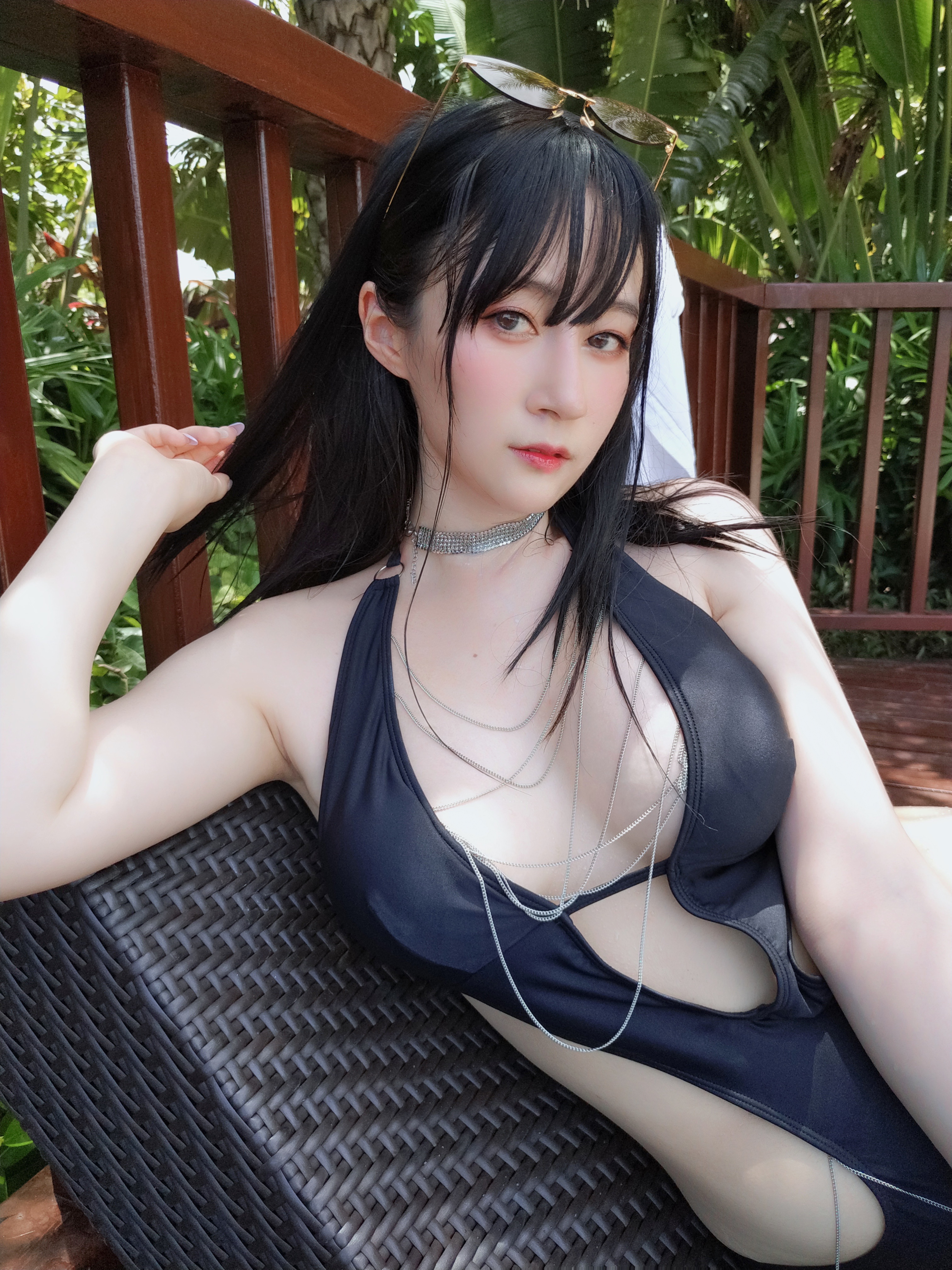 amateur photo Baiyin811 (白银81) - Black Bikini 2 (24)