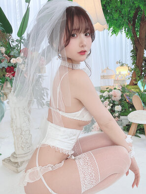 amateur pic けんけん (Kenken - snexxxxxxx) White Wedding Dress (7)