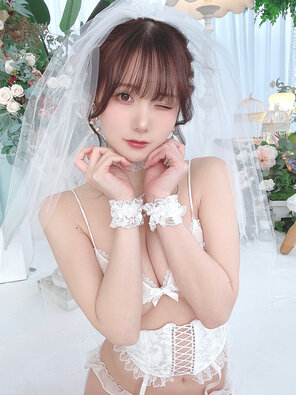 amateur pic けんけん (Kenken - snexxxxxxx) White Wedding Dress (16)