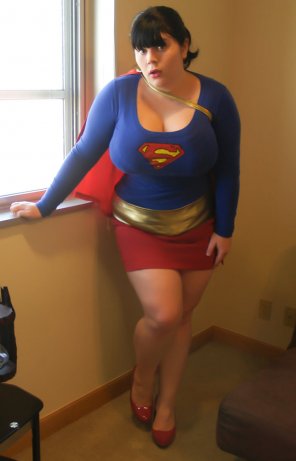 Happy Halloween, those must weigh Supergirl down when she flies