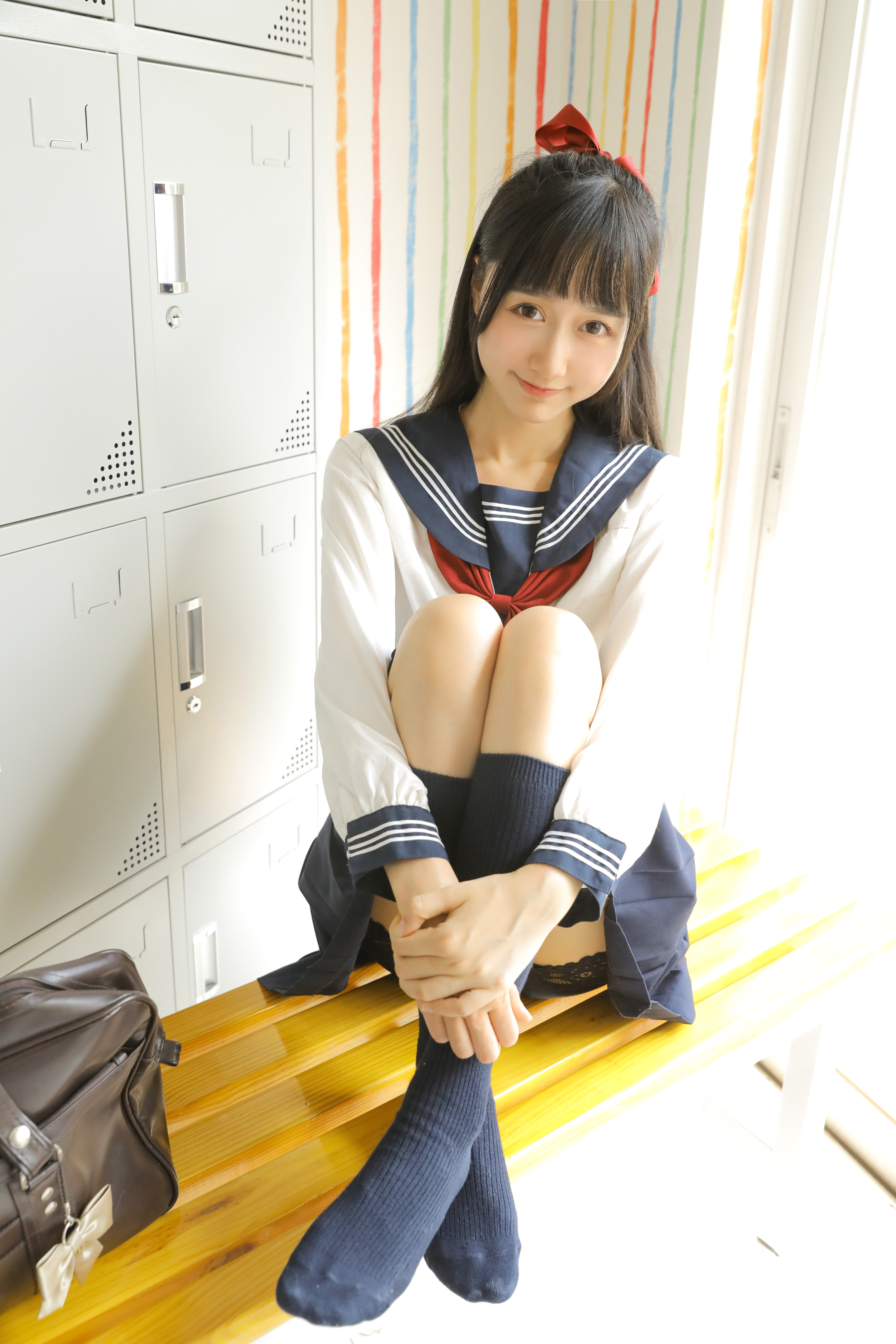 amateur photo KimemeOwO (木绵绵OwO) No. 22 - 绵相随 JK水手服 (18)