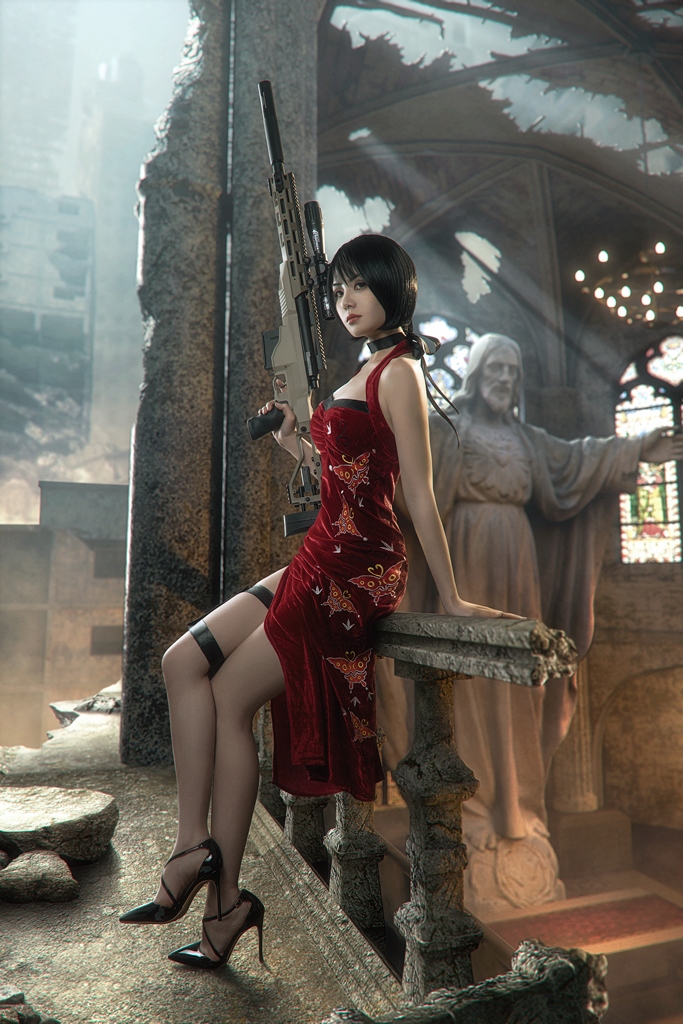 amateur photo Nekokoyoshi-爆机少女喵小吉-Ada-Wong-4