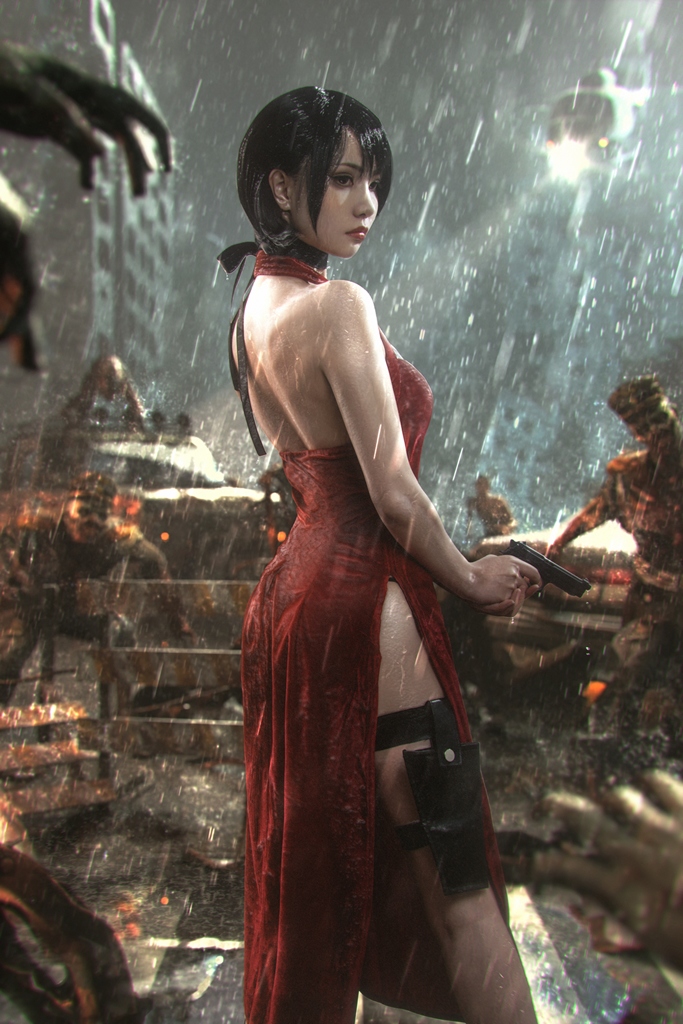 amateur photo Nekokoyoshi-爆机少女喵小吉-Ada-Wong-7