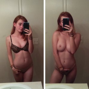 Busty redhead