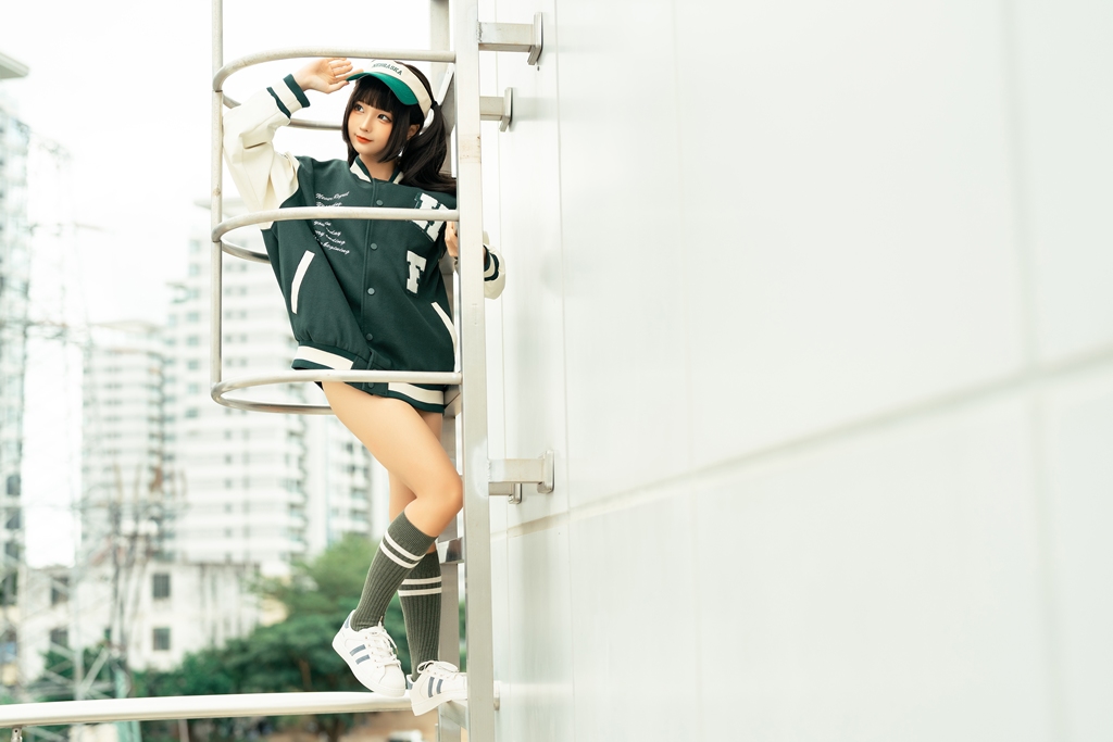 amateur photo Chunmomo-蠢沫沫-Baseball-Girl-3