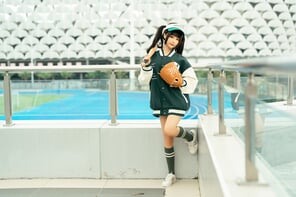 amateur pic Chunmomo-蠢沫沫-Baseball-Girl-11