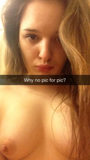 amateur pic Angry Brunette Demands Pic for Pic on Snapchat