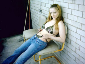 amateur pic nikki camo string bikini under jeans_071