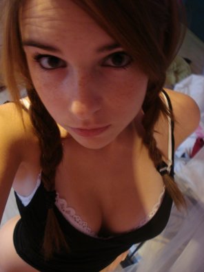 amateur pic Braided pigtails