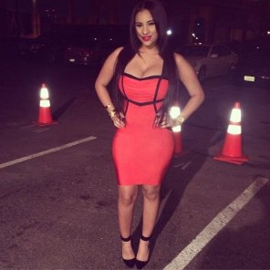 Cyn Santana - Vermillion bandage dress