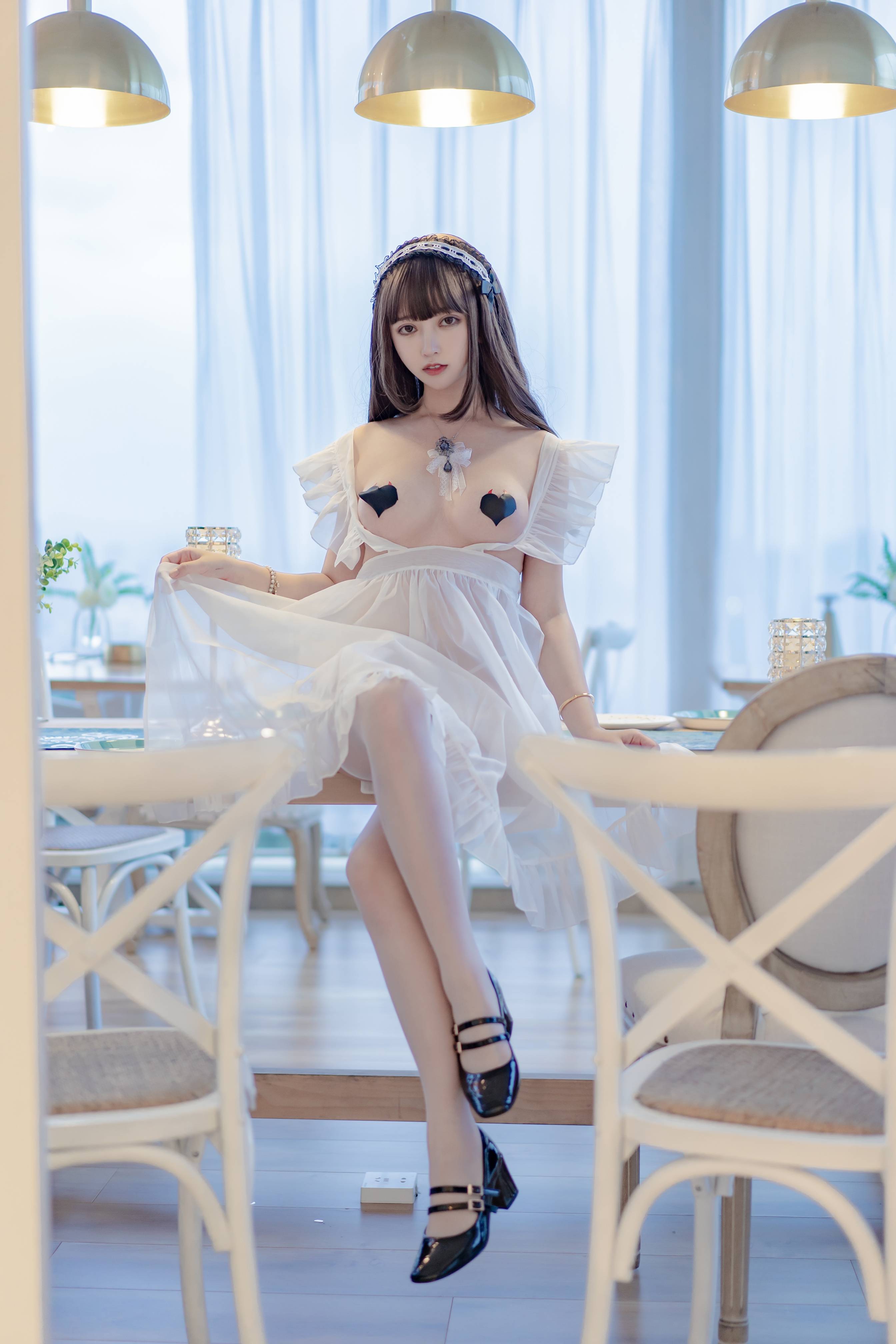 amateur photo Mixian Sama (过期米线线喵) - 透明围裙会员版 (19)