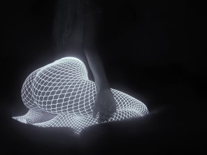 Glow-In-The-Dark Fishnet Stockings