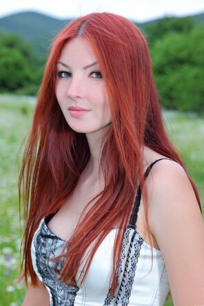Heavenly leggy redhead teen Nallia – 6 pics