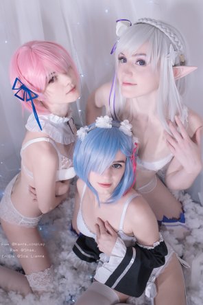 amateur photo Rem, Ram and Emilia! Amazing TRIO by Kanra_cosplay,Shae, Soa Lianna [self]