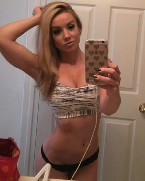 Clothing Selfie Blond Abdomen Mirror 