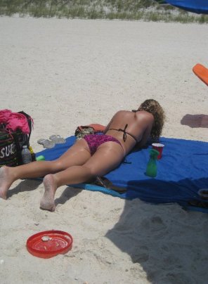 Laying out, face down