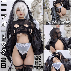 [Azami] 2B Dark Costume Cosplay (NieR Automata) – 14 pics
