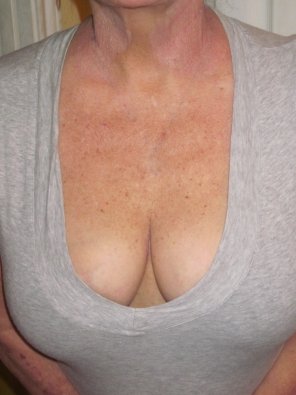 amateur pic [Image] I think I may need a boob job. My hubby says I don't. What do you think? [F52]
