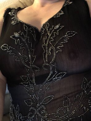 amateur pic Sheer and beaded