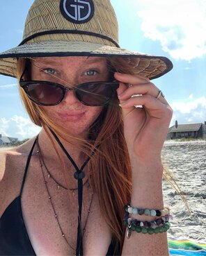 Gorgeous freckled ginger on IG I found...