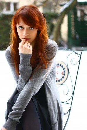 Redhead in winter