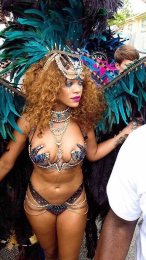 Rihanna at Carnival in Barbados