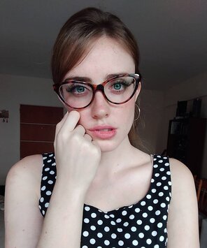 Polka dots and horn-rimmed glasses