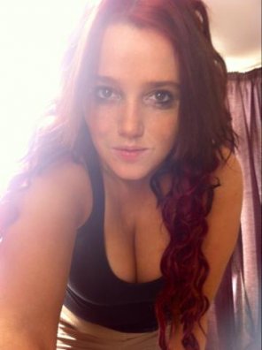 Nice angle of a red head