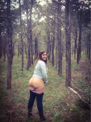 Mooning in the woods