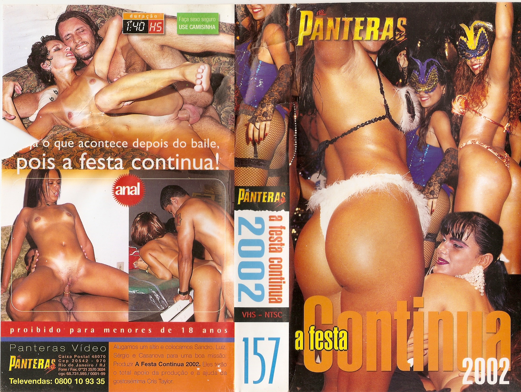 newbie listing RENAULT PRODUÇÕES - AS PANTERAS VOL.157 - A FESTA CONTINUA 2002