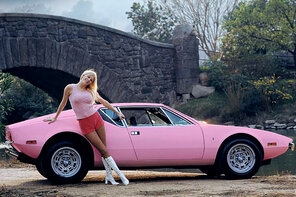 amateur pic 1972 Liv Lindeland - De Tomaso Pantera