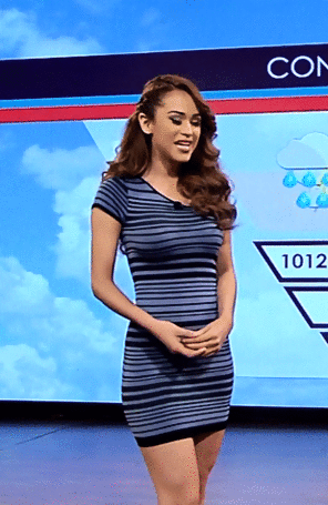 I present : a weather girl