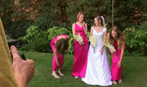amateur photo Bride & bridesmaids gone wild 