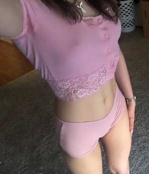 amateur pic I think I look cute in my matching set