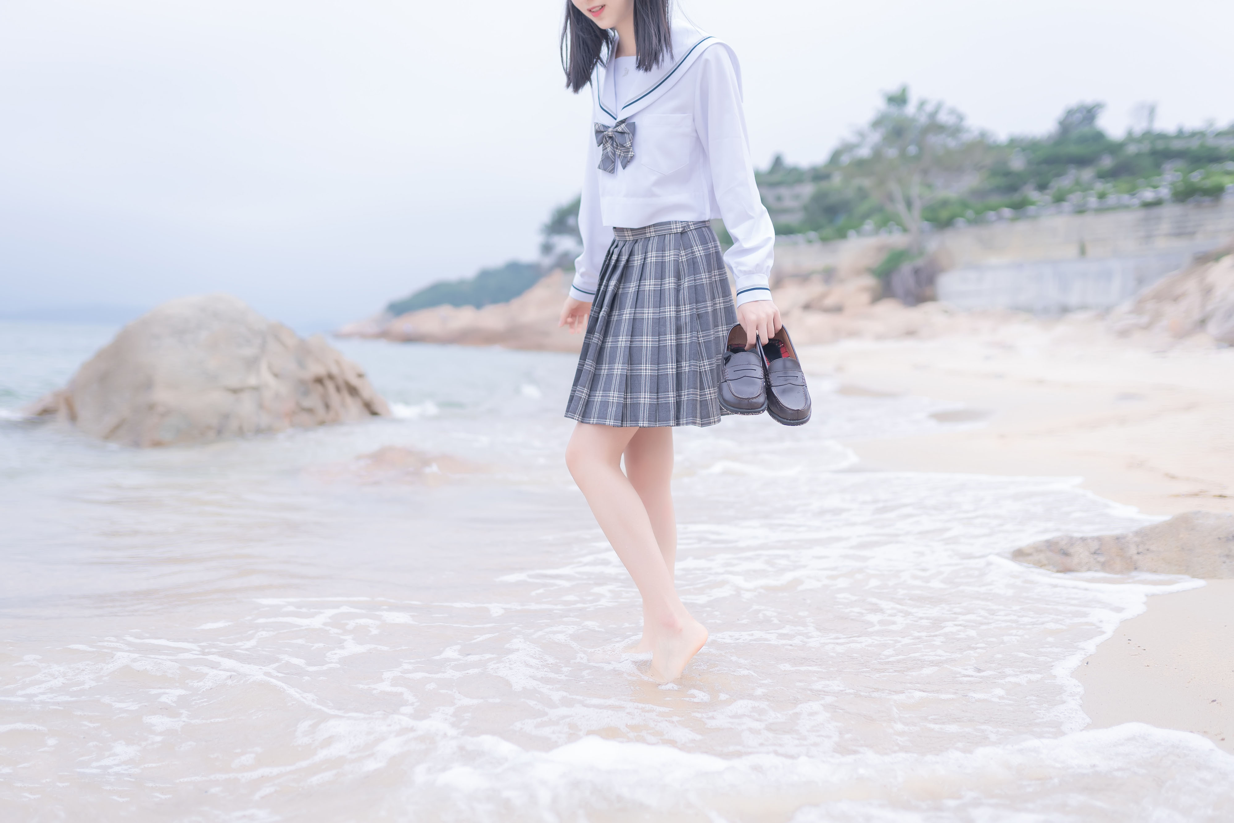 amateur photo KimemeOwO (木绵绵OwO) No. 10 - 海边JK (13)