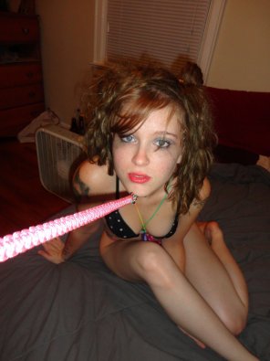 foto amateur Ginger pet on a leash