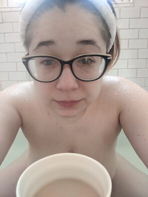 amateur photo Coffee and bath in the morning