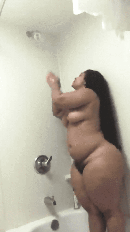 Asian mature shower curvy
