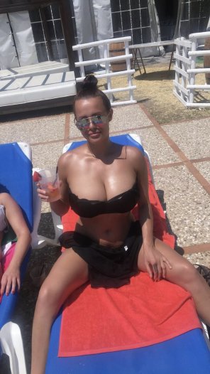 Elle Faye on holiday