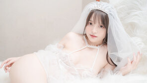 amateur pic Nekokoyoshi (爆机少女喵小吉) - White Flower Wedding (15)