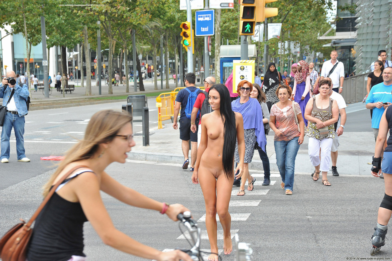 Public Street Risky Full Nudity Walk