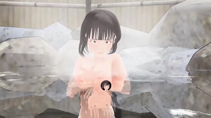 Toyota Nono Anime Girl In Hot Springs.