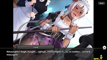 Taimanin RPGX Hentai: Clumsy Maid Yulia