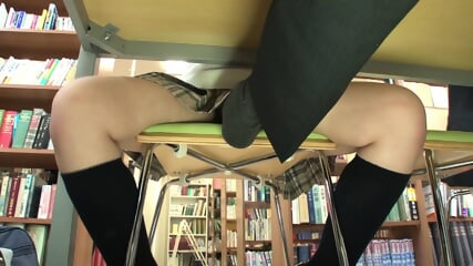 Nerdy Schoolgirl Fucked In Library