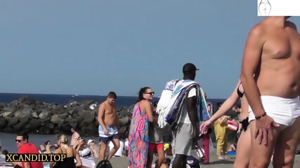 Beach Candid Hot Girl In Thong