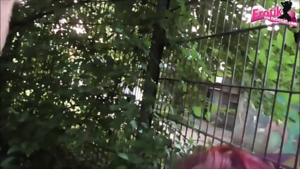 Blowjob In The Park From Redheaded Babe Vicky-Sun