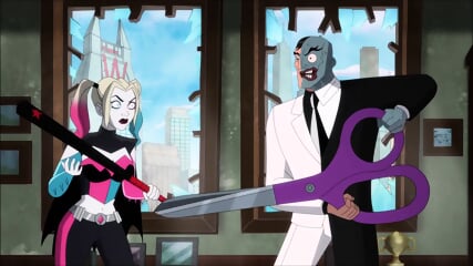 Batgirl And Harley Quinn BALLBUSTING 2 Faces And Saves JOKER, DC Comics