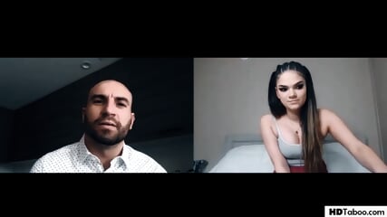 PURE TABOO Step Dad Blackmails Her Stepdaughter After Webcam Masturbation - Athena Faris